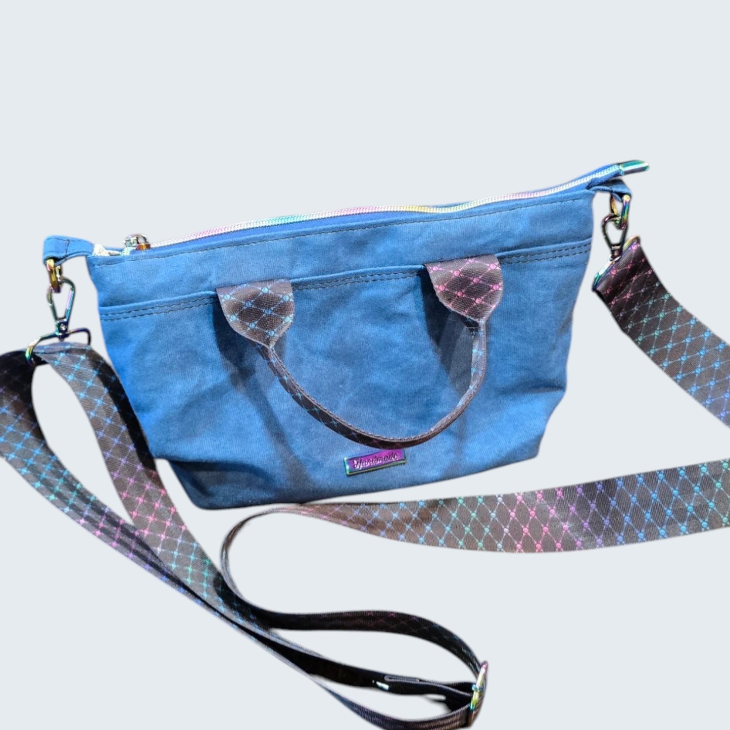 Mini Tote Crossbody - Waxed Canvas