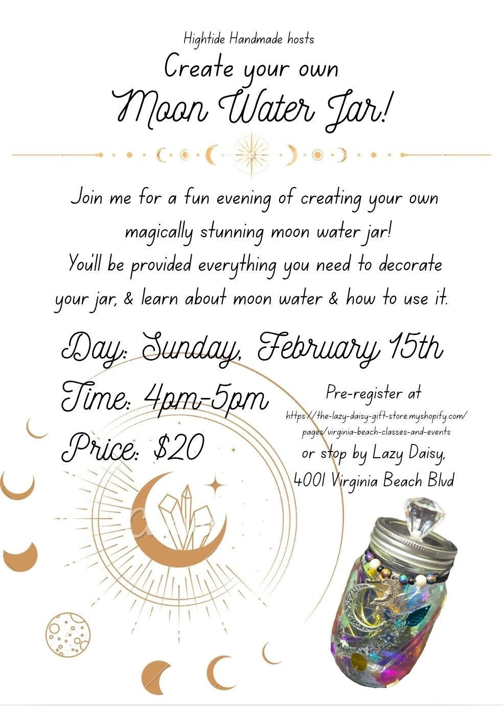 Create Your Own Moon Water Jar