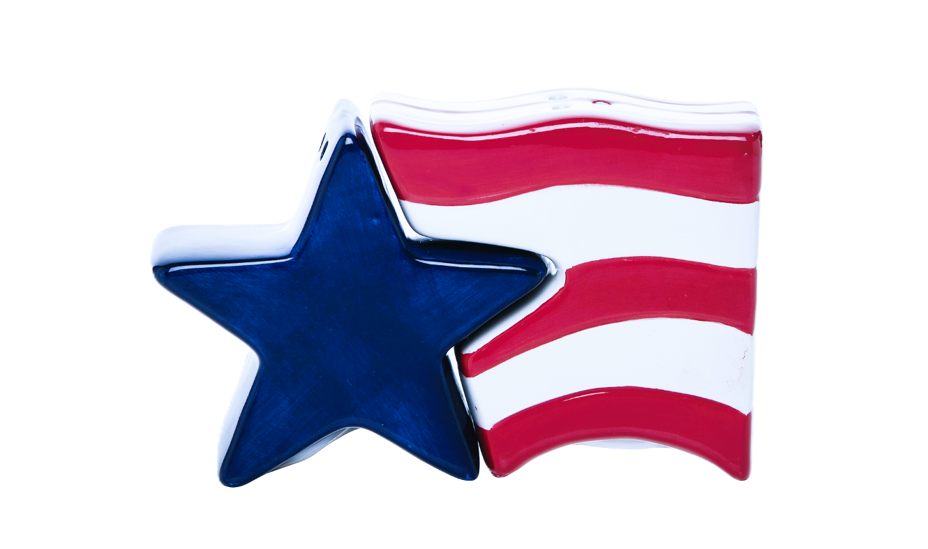 Patriotic Salt & Pepper Shakers