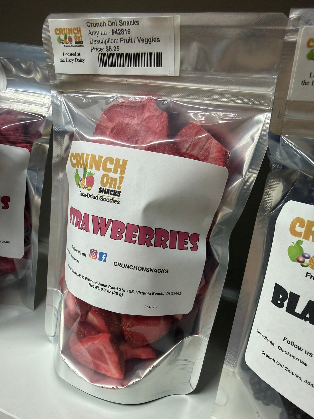 Local freeze dried strawberries