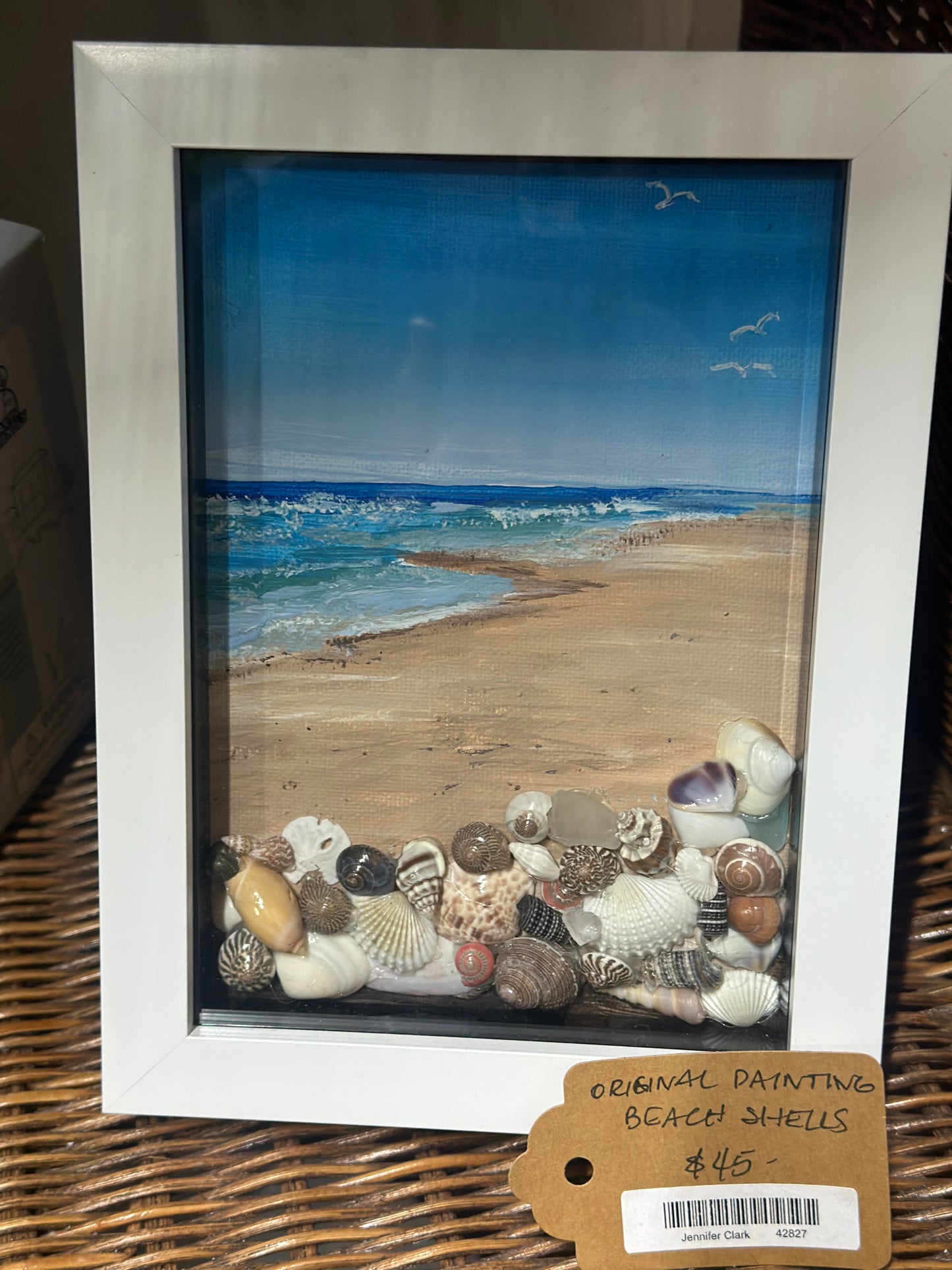 Original Painting Beach Shells