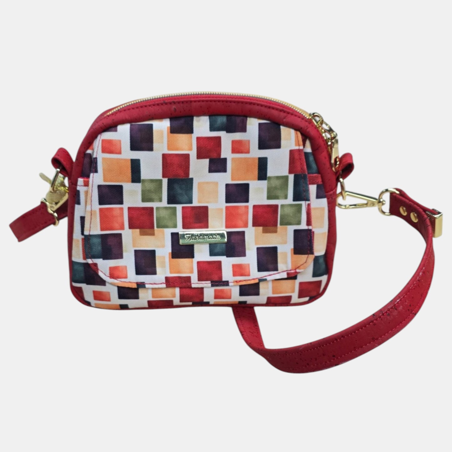 Mini Crossbody Bag - Geometric Print