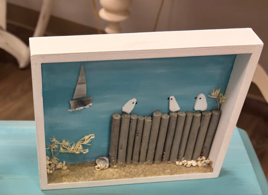Coastal Bird Shadow Box