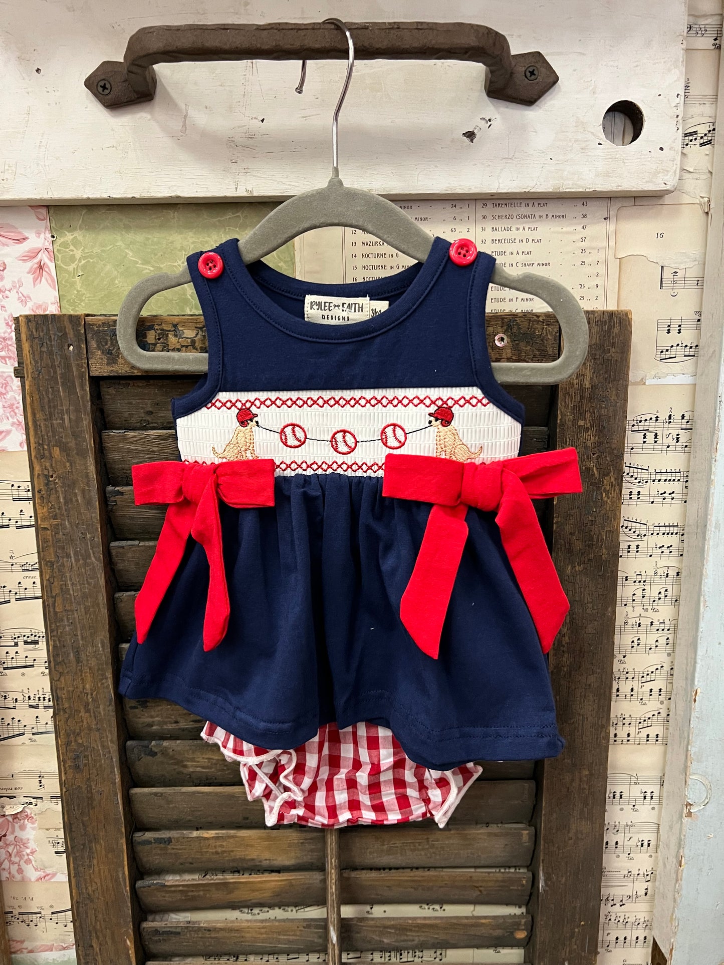 Baseball Bloomer Set