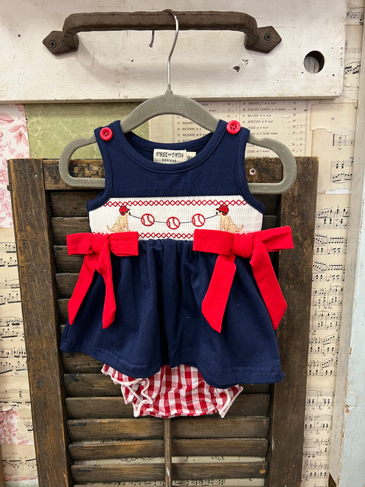 Baseball Bloomer Set