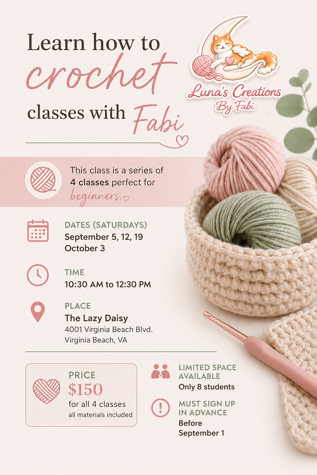 Learn How to Crochet with Fabi