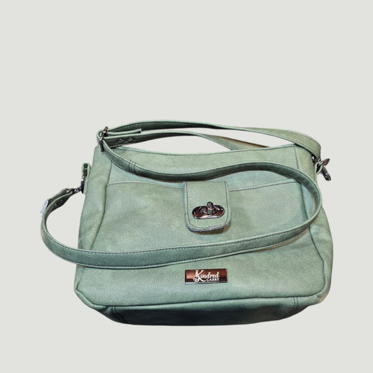 Crossbody - Sage Green Faux Leather