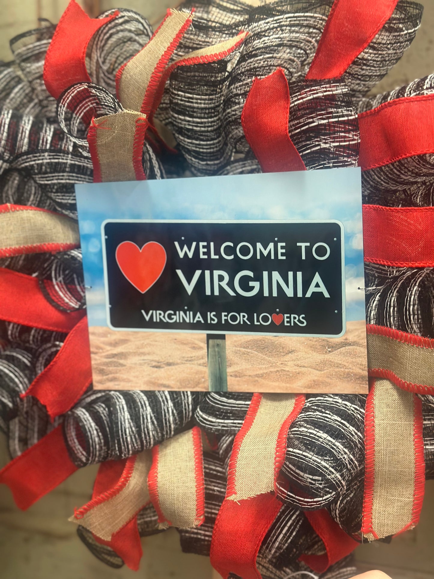 Welcome To Virginia Wreath