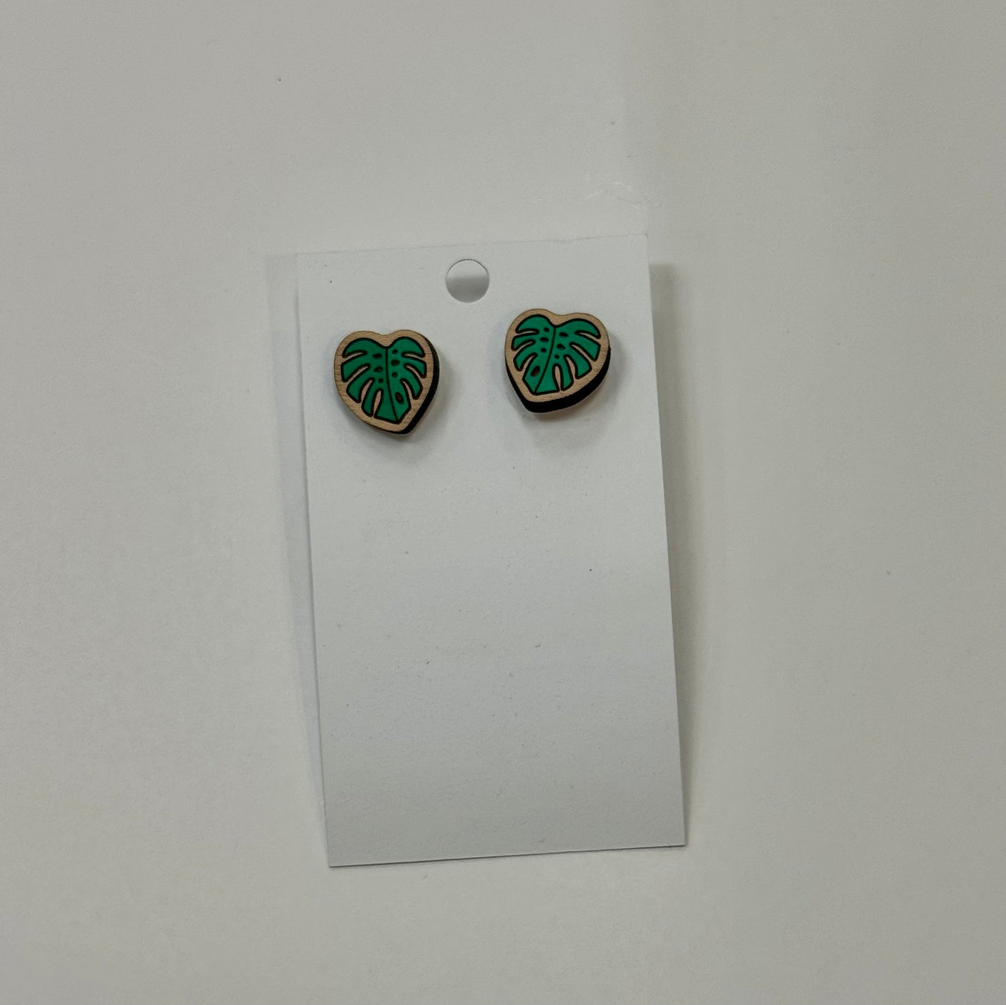 Monstera Leaves Studs