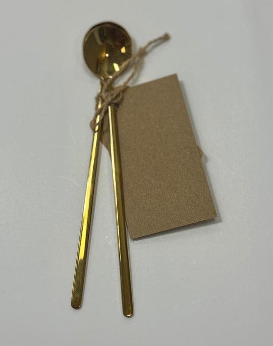 Gold Tea Spoon Set of 2