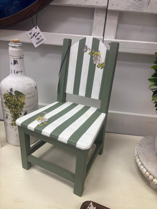 Mini Chair with Flowers