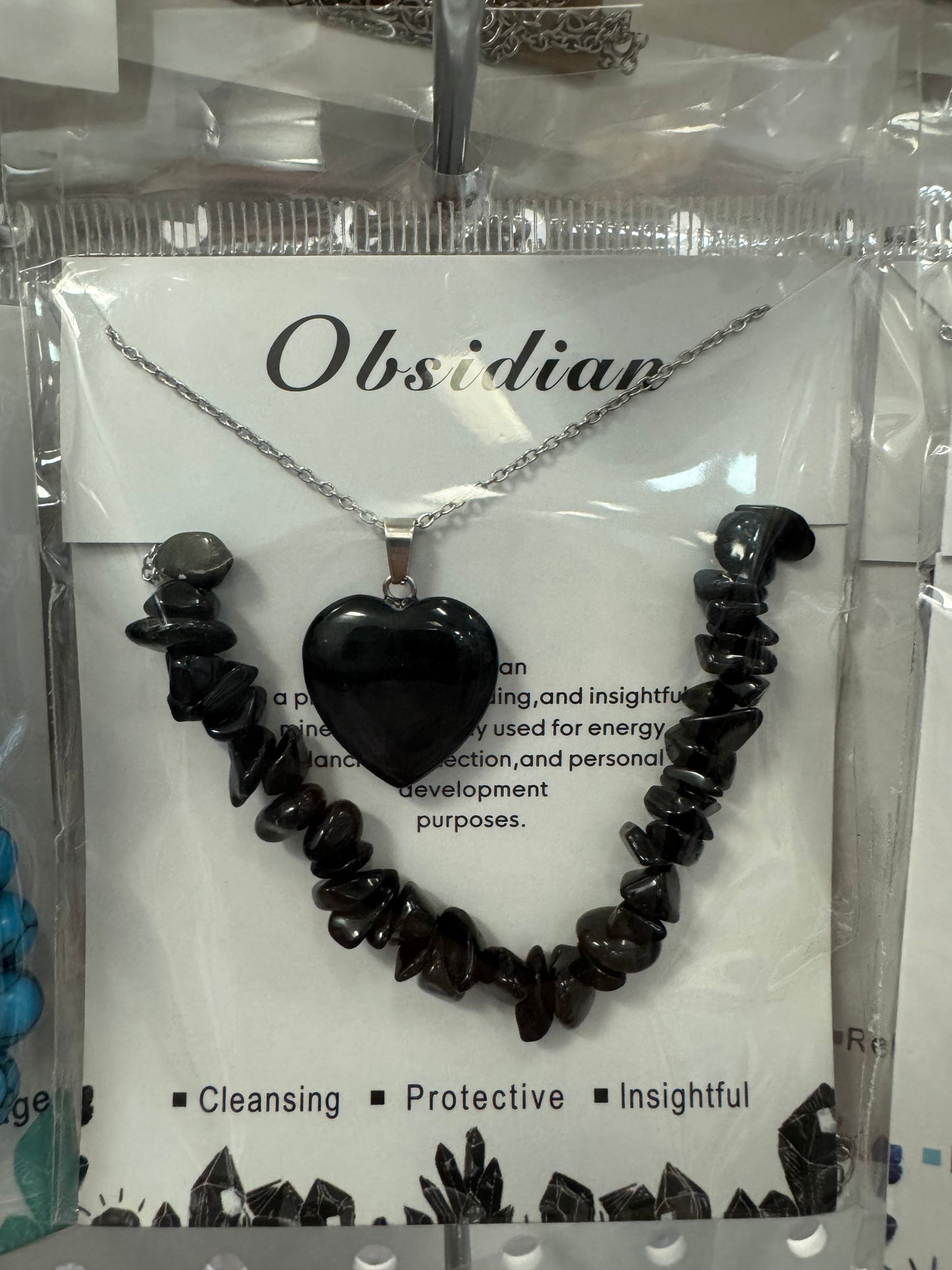 Gem Stone Necklace Set