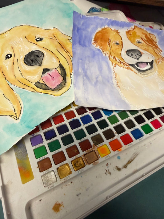 Watercolor Class - Paint your pet