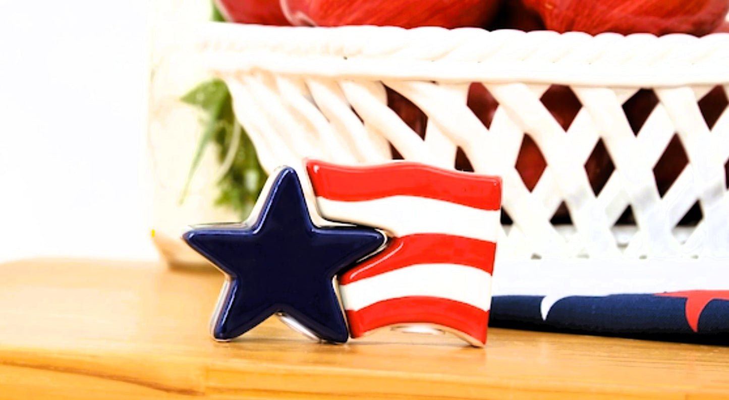 Patriotic Salt & Pepper Shakers