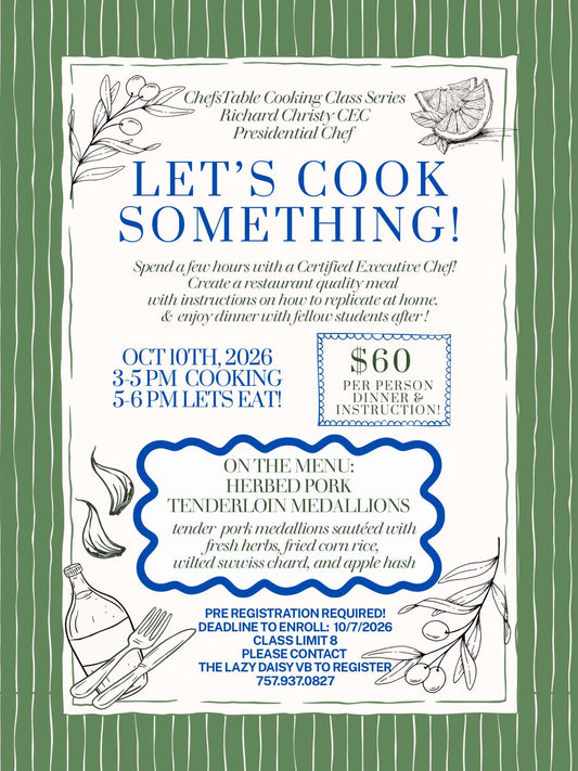 Chef’s Table Cooking Class