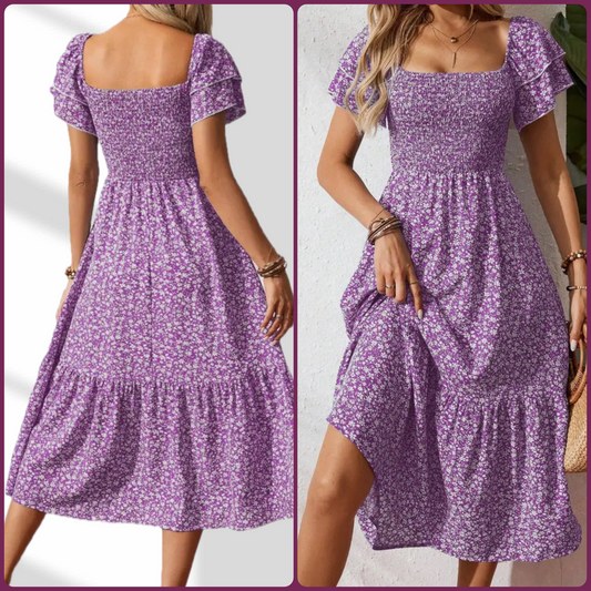 Floral Smoked Dress