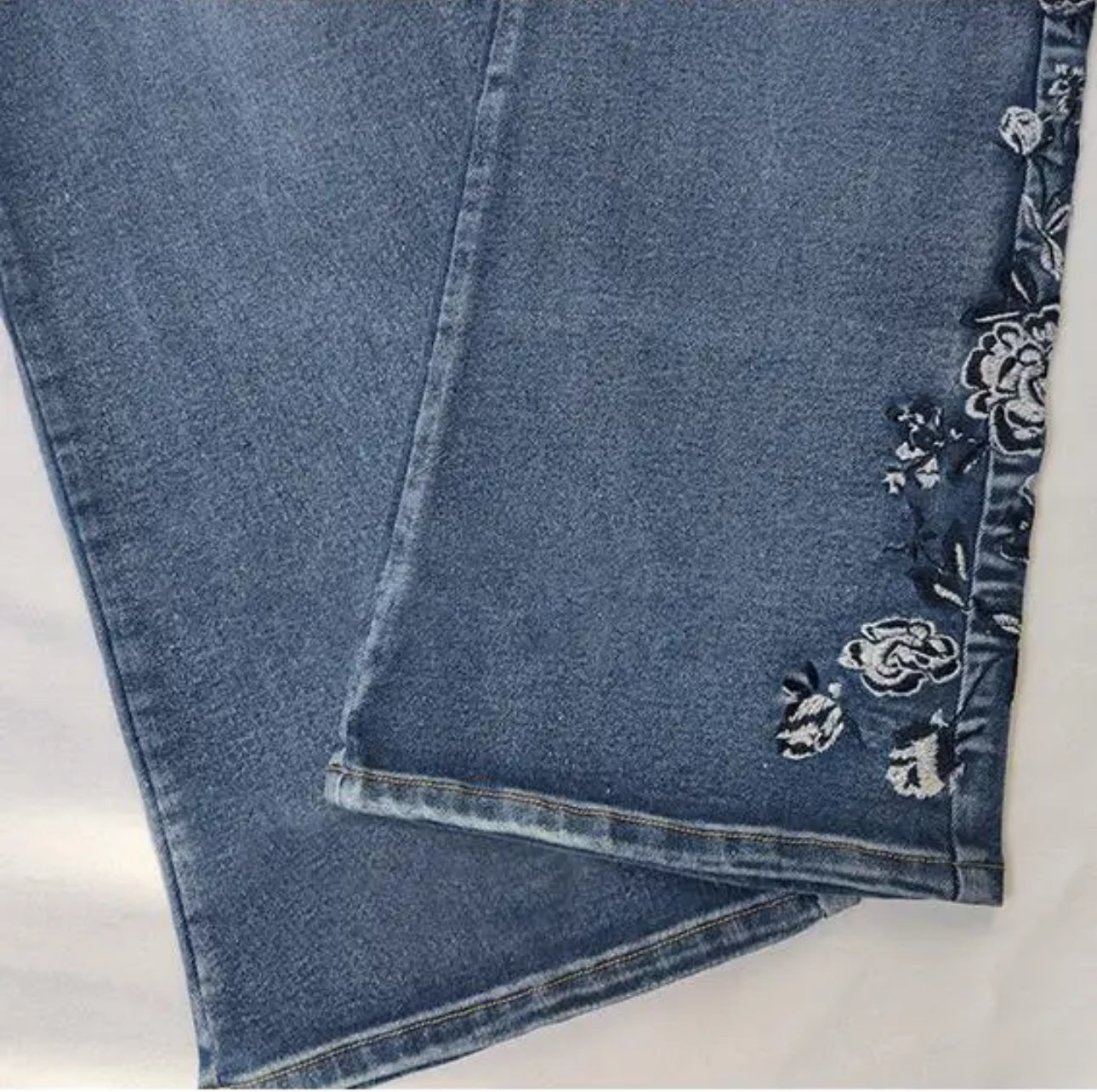 Embroidered Bootcut Jeans