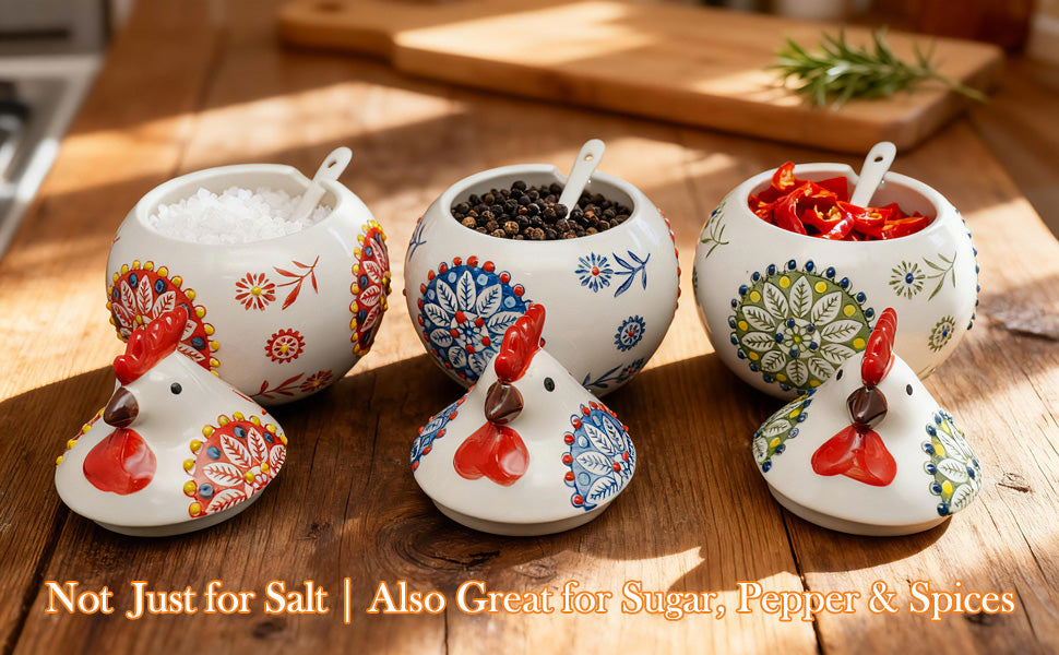 Rooster Salt/Herb Cellar